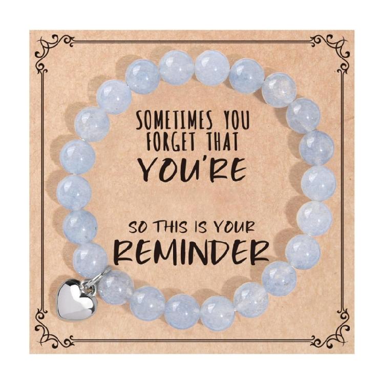 Dainty Heart Chain Bracelet Alloy Charm Wristlet Smooth Edged Natural Stone Charm For Comfortable Daily Elegant