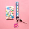 Fashion Flower Women Card Protector Cover Case Card Holder Neck Strap with Lanyard Badge Holder Work ID Card Bus ID Card Holder