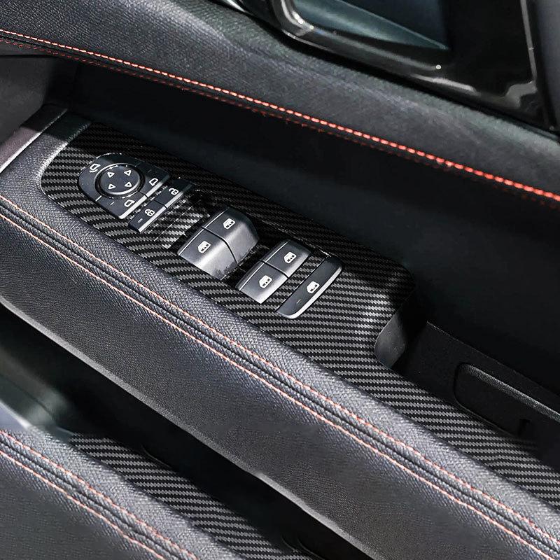 Interior Trim Panel For BYD Shark 6 ABS Material Door Button Car Window Button Cover Frame Cap Button Trim Patch For Shark 6