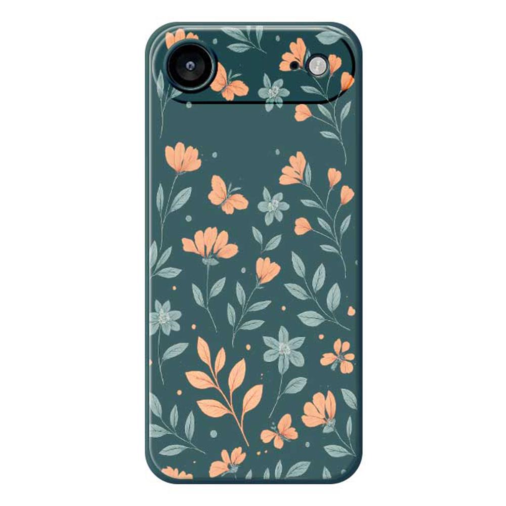 For iPhone 17 Air Case Yellow Flowers Pattern Printing Straight Edge TPU Phone Back Cover