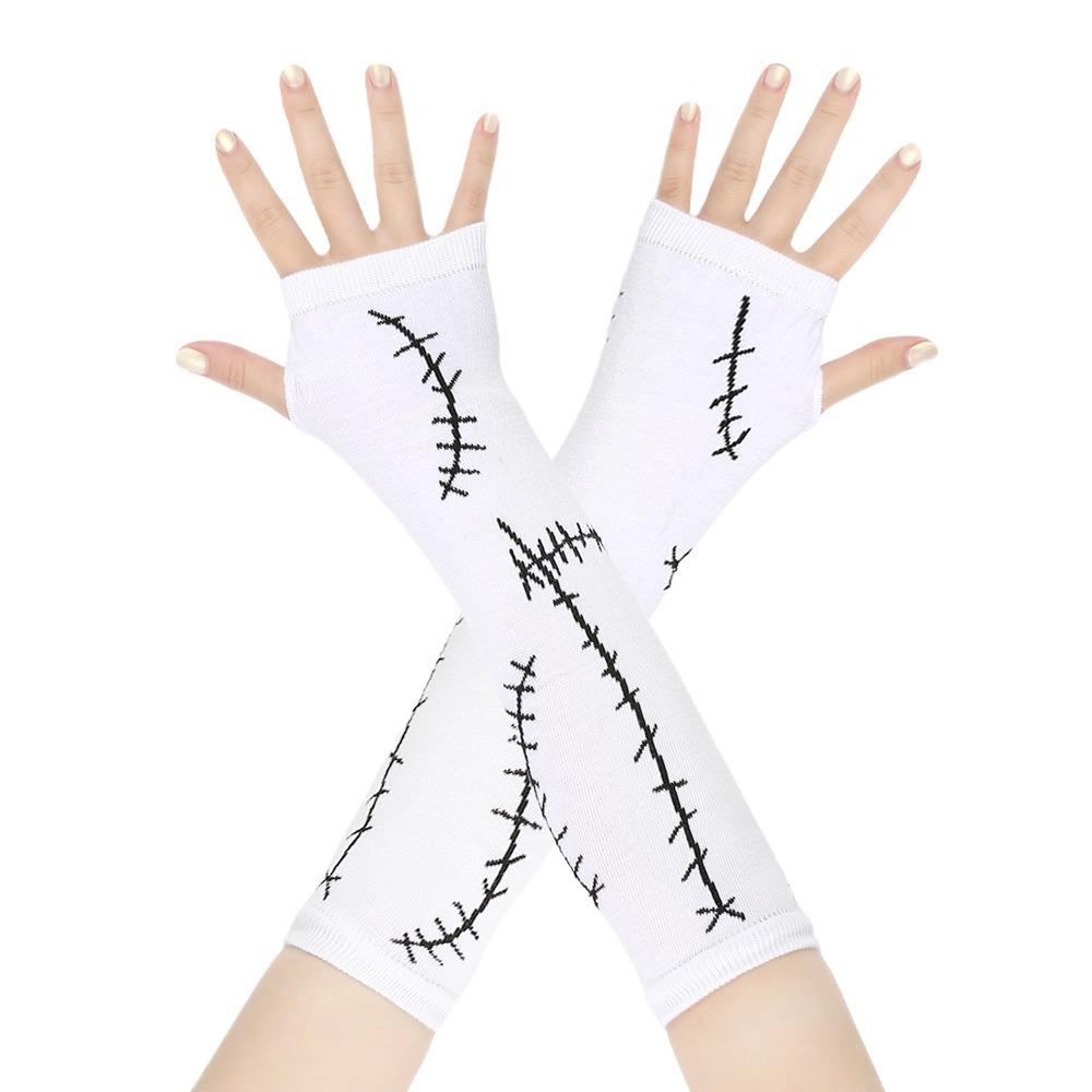 

Halloween Costume for Women Halloween Scar Arm Sleeves Thigh Highs Stocking Socks for Cosplay Night Party Christmas Gifts One Size