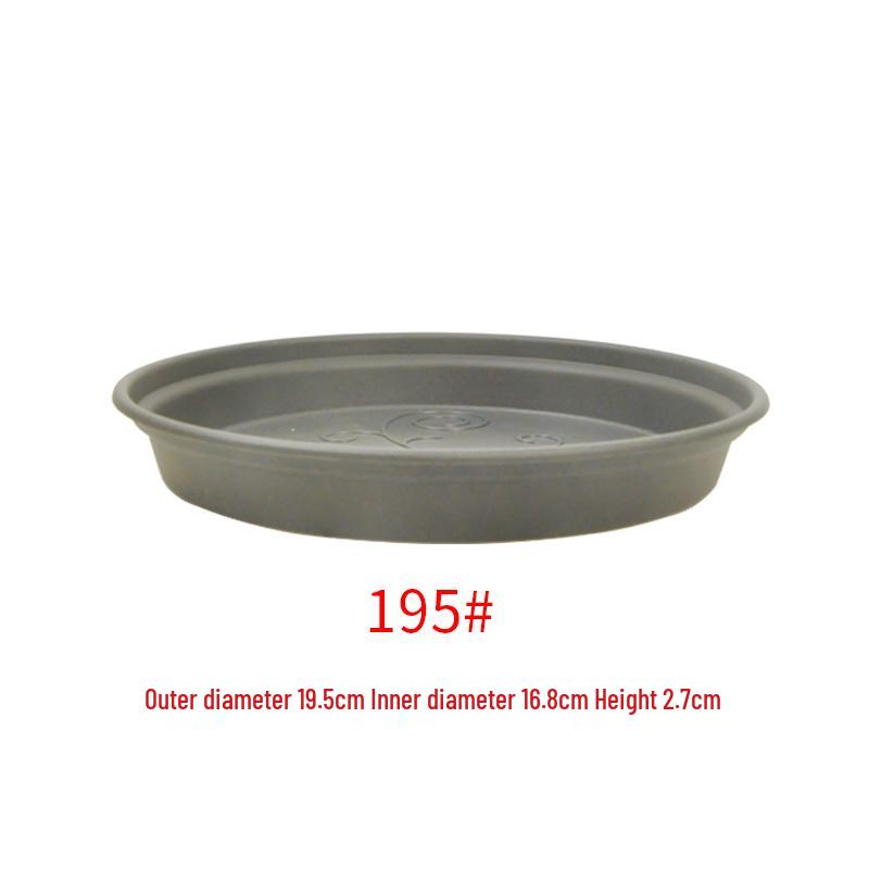 Sun-Resistant Resin Succulent Pot Tray - Deep Round Water Storage Plastic Base