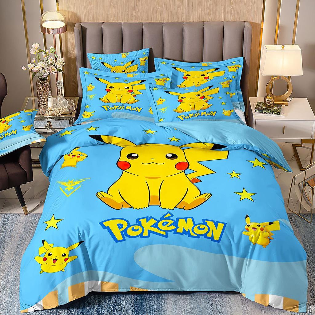 3D Printed Quilt Cover Three-Piece Set Four-Piece Set Children'S Cartoon Duvet Cover