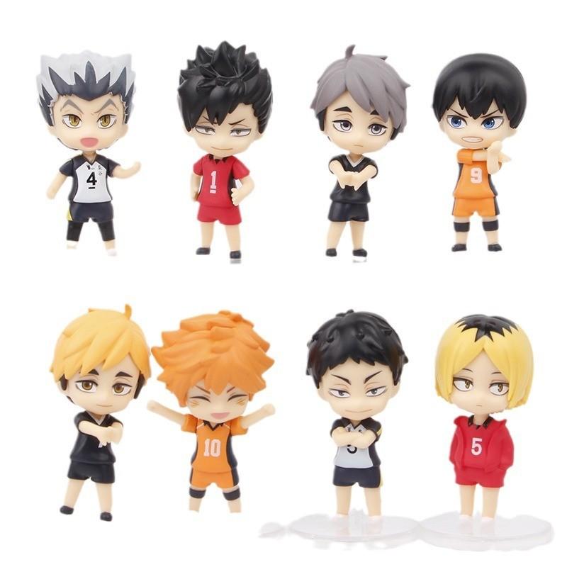 Pvc Haikyuu Anime Figure Standing Pose Blind Box Toy Collection