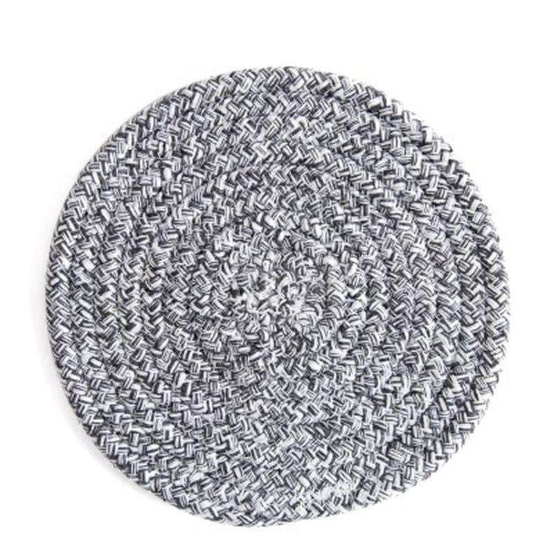 Placemat Pad Coasters Kitchen Table Mats Cotton Linen Knitting Bowl Mats Padding Mat Insulation Pad