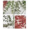 Plastic Artificial Eucalyptus Leaf Pulp Leaf Imitation Plant 3 Fork Eucalyptus 3D Printing Green Plant Decor Wedding Decoration