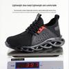 Summer Breathable Anti-smash Anti-puncture Safety Shoes with Lightweight Shock Absorption and Comfortable Flying Woven Upper