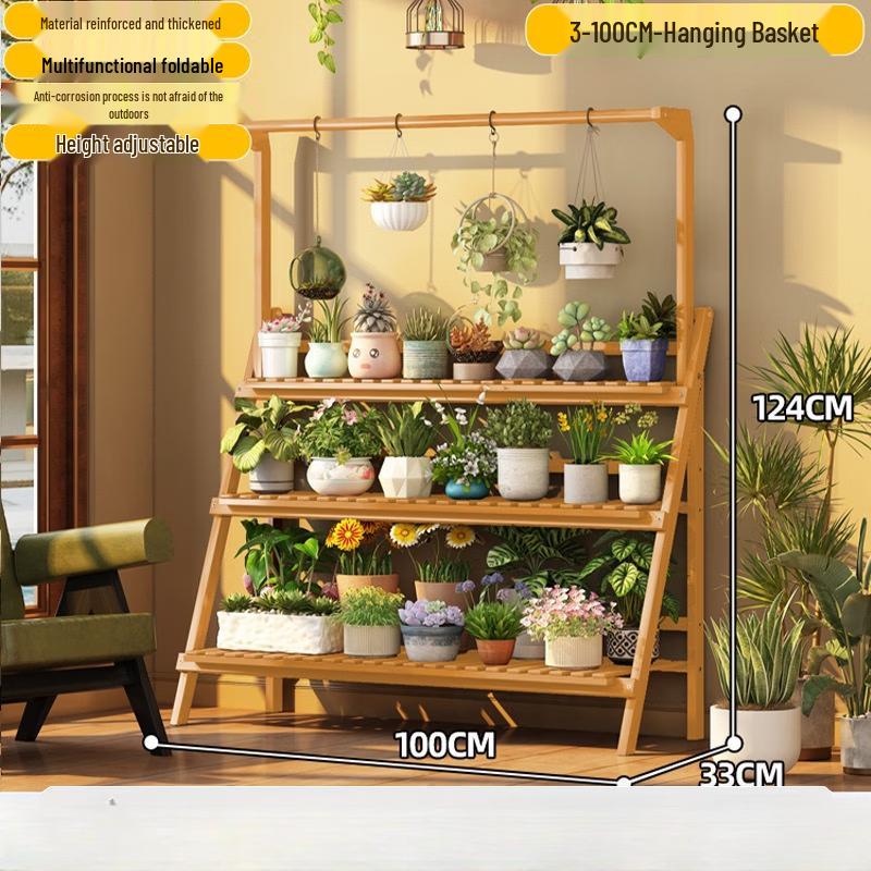 Multi-Layer Folding Flower Stand