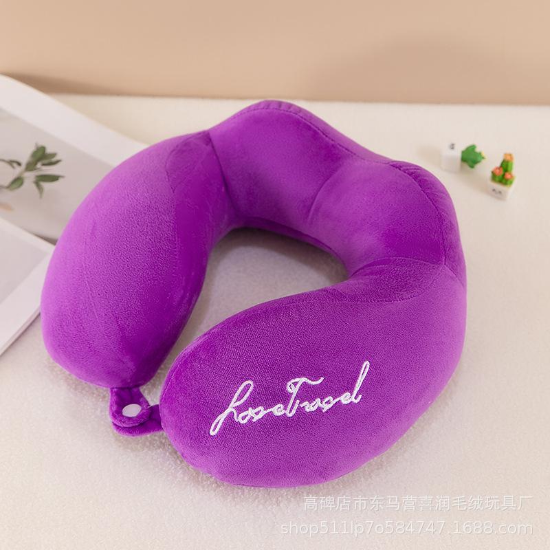 Cestovní polštář, polštář na krk, opěrka brady a krku, roztomilý kreslený cestovní polštář na krk pro chlapce a dívky, cestovní doplňky do letadla, auta, polohovací