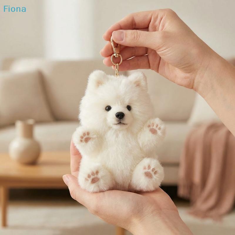 Super Miękka Lalka Uzdrowicielka Torba Dekoracja Uroczy Pluszowy Samoyed Breloczek Dziewczynka Mała Zabawka Dziewczyna Najlepszy Przyjaciel Prezent