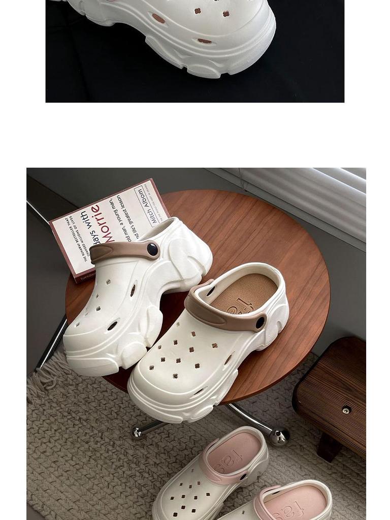 Dámské letní protiskluzové plážové sandály s platformou a otevřenou špičkou