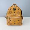 [Pre-Owned] Classic Allover Logo Studded Three-In-One Coated Canvas Shoulder Crossbody Backpack - Very Good #16Z2V7E