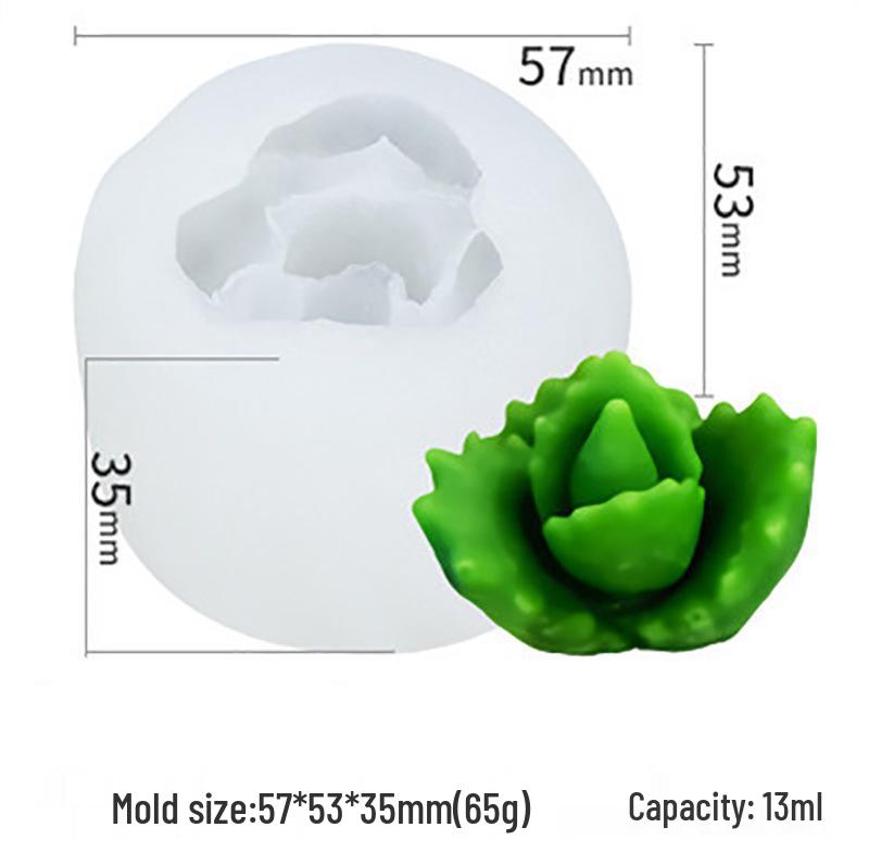 Vítězná Sukulentní Série: DIY silikonové formy na epoxidové kaktusy a svíčky v květináčích