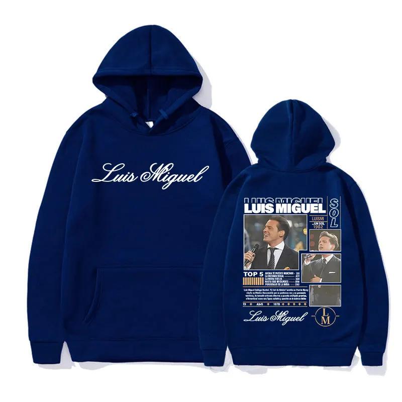 Rapper Luis Miguel Tour 2025 Album Graphics Hoody Men's Clothing Fashion Oversized Sweatshirt Casual High Quality Fleece Hoodies