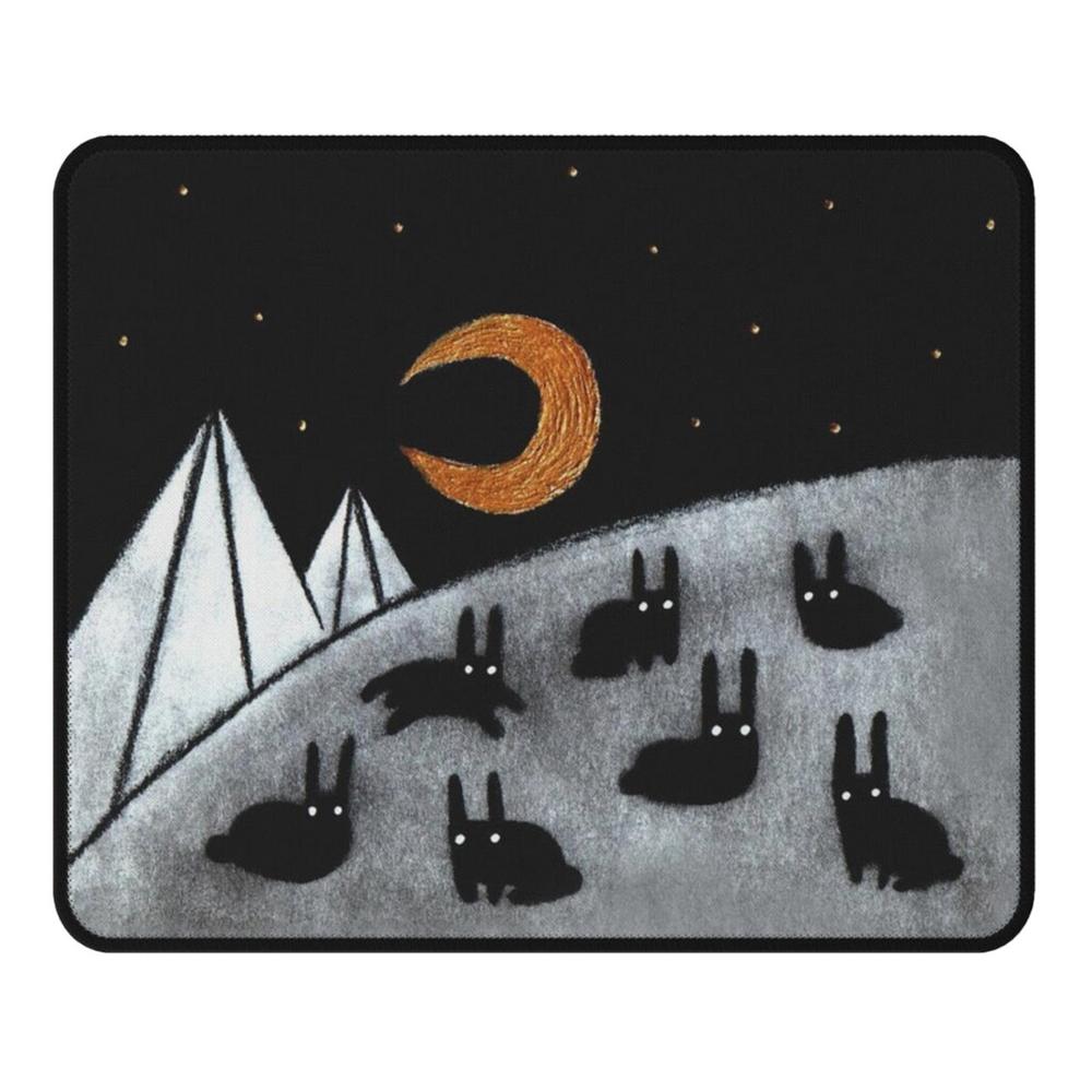 Square Mouse Pad 8.66x7.08x0.11 In Moon Keyboard And Mouse Pad Mouse Pad Square Waterproof Mouse Pad Non-Slip Rubber Base Mouse