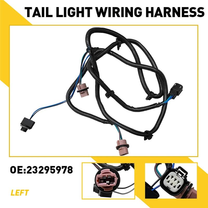 Left Driver Side Wiring Harness Tail Lamp 23295978 For Chevy Silverado 1500 2016-2019