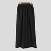 INCERUN Men Casual Loose Elastic Waist Long Wide Legs Pants Trousers
