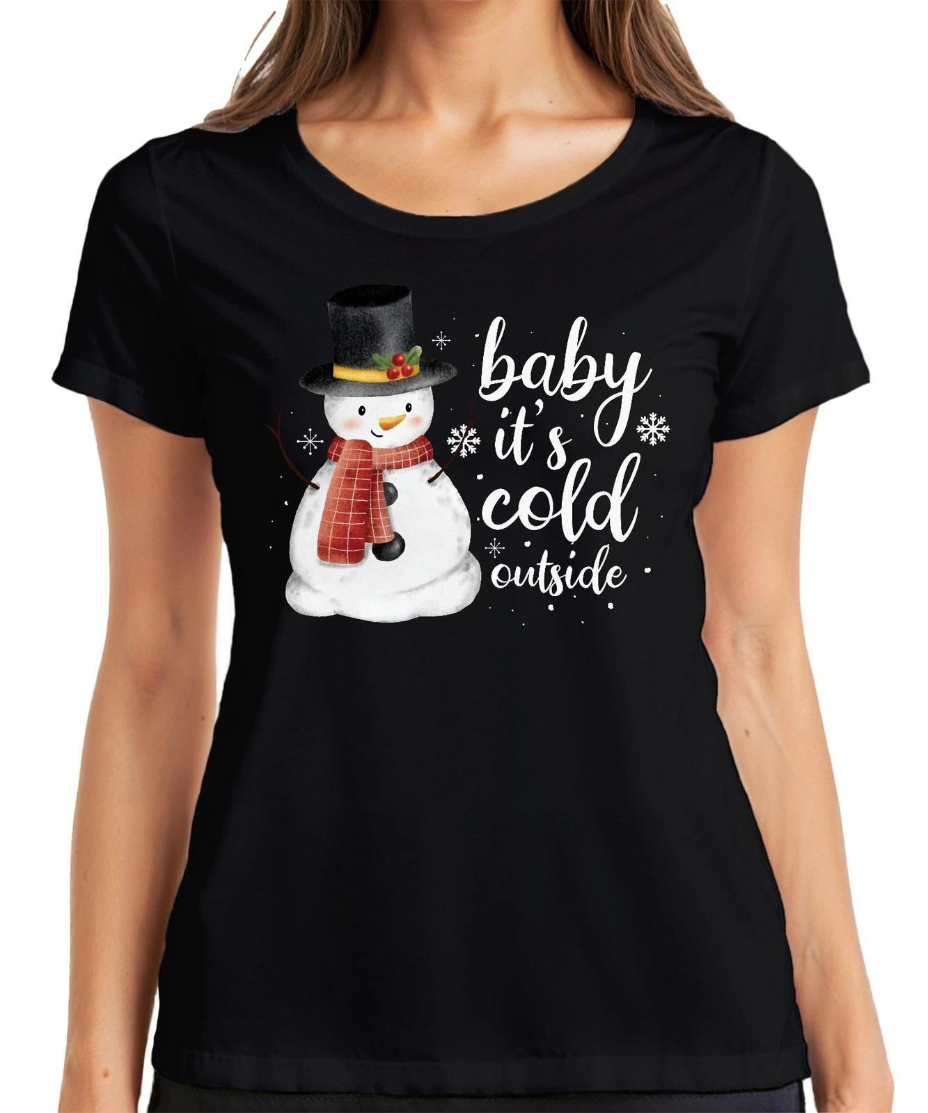 Baby it s cold outside - Weihnachten Weihnachtsgeschenk Christmas Damen T-Shirt S