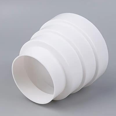 Weißer PVC-Rohrreduzierer Verbinder 80/100/110/120mm Lüftungskanaladapter Für Abluftventilator Glatter Übergang