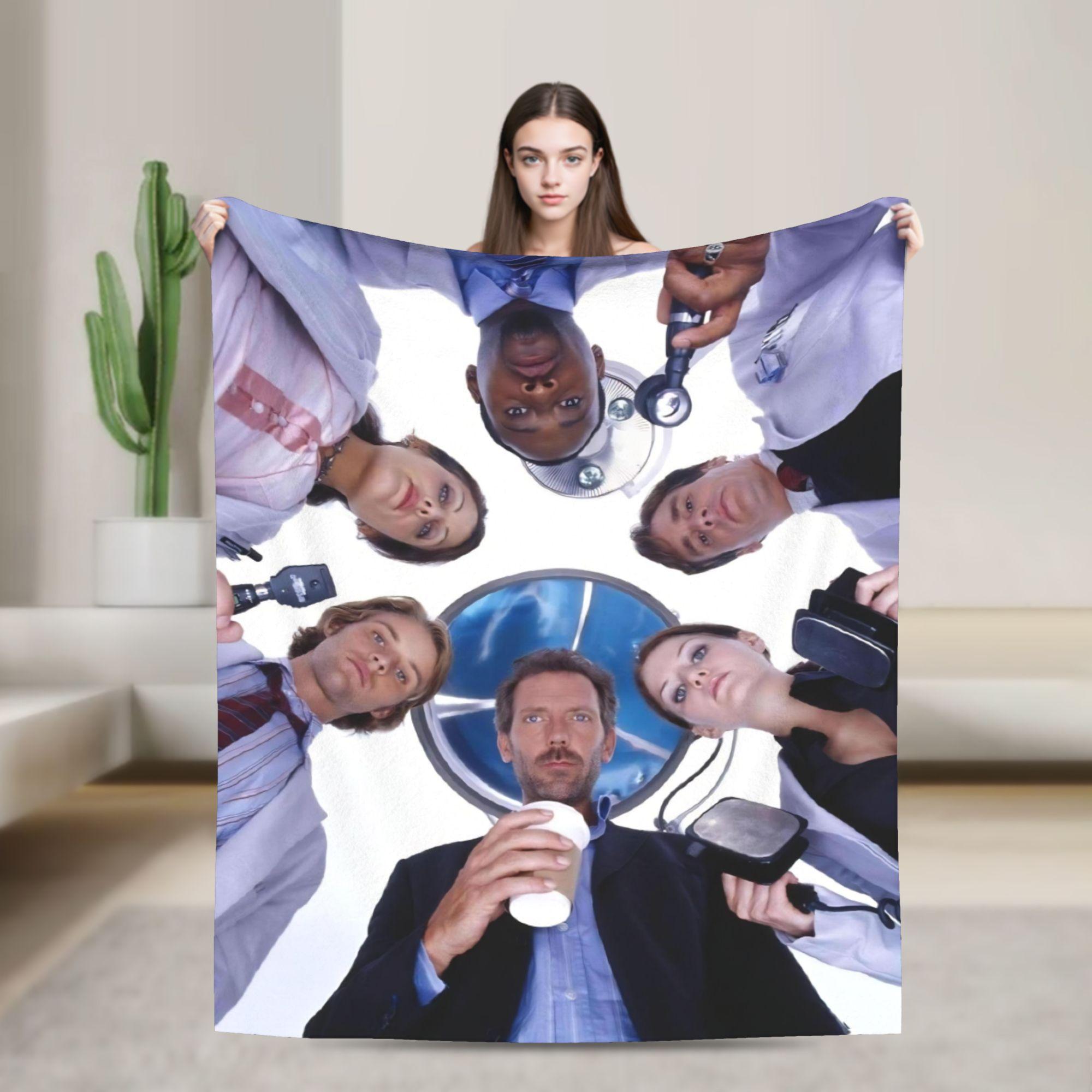 

House MD Dr Gregory House Blanket Cozy Soft Throw Blankets for Bed 50x60 Inch Multi-size Quilt 100x150cm