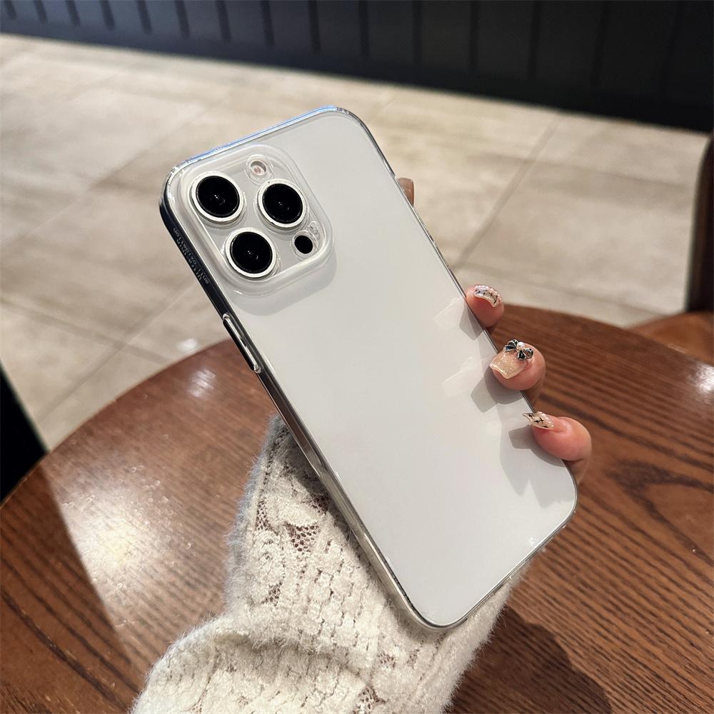 Premium Minimalist Ultra Slim Transparent Flexible Mobile Phone Case for iPhone 17 Pro Max 16 15 14 13 Protective Back Cover