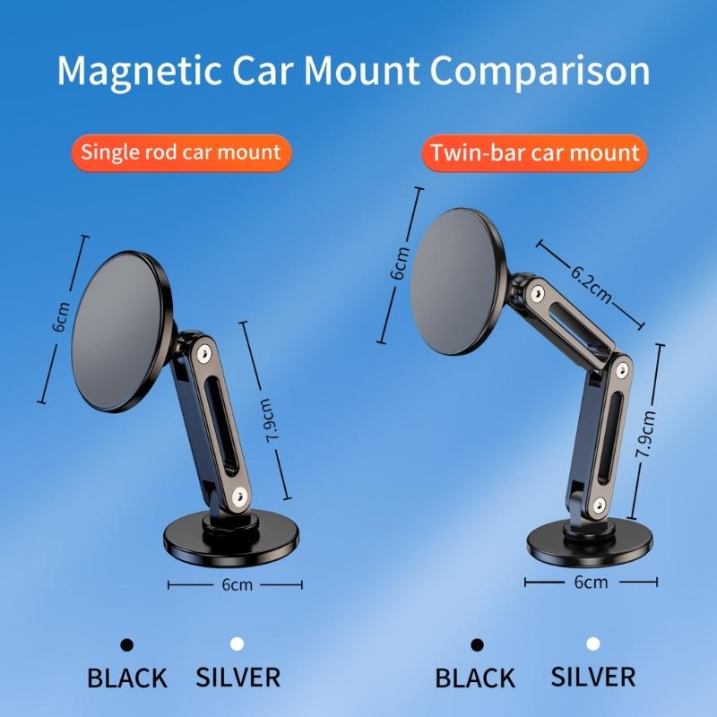 Car Mount Phone Holder Angle Adjustable Phone Support Holder for 15 14 Magnetic 360° Rotation Navigation Holder