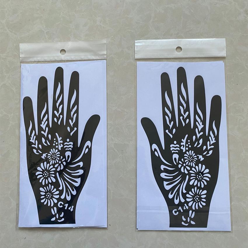 Dark Hand Tattoo Stickers: Original, Beautiful Hand-Shaped Temporary Tattoo Templates