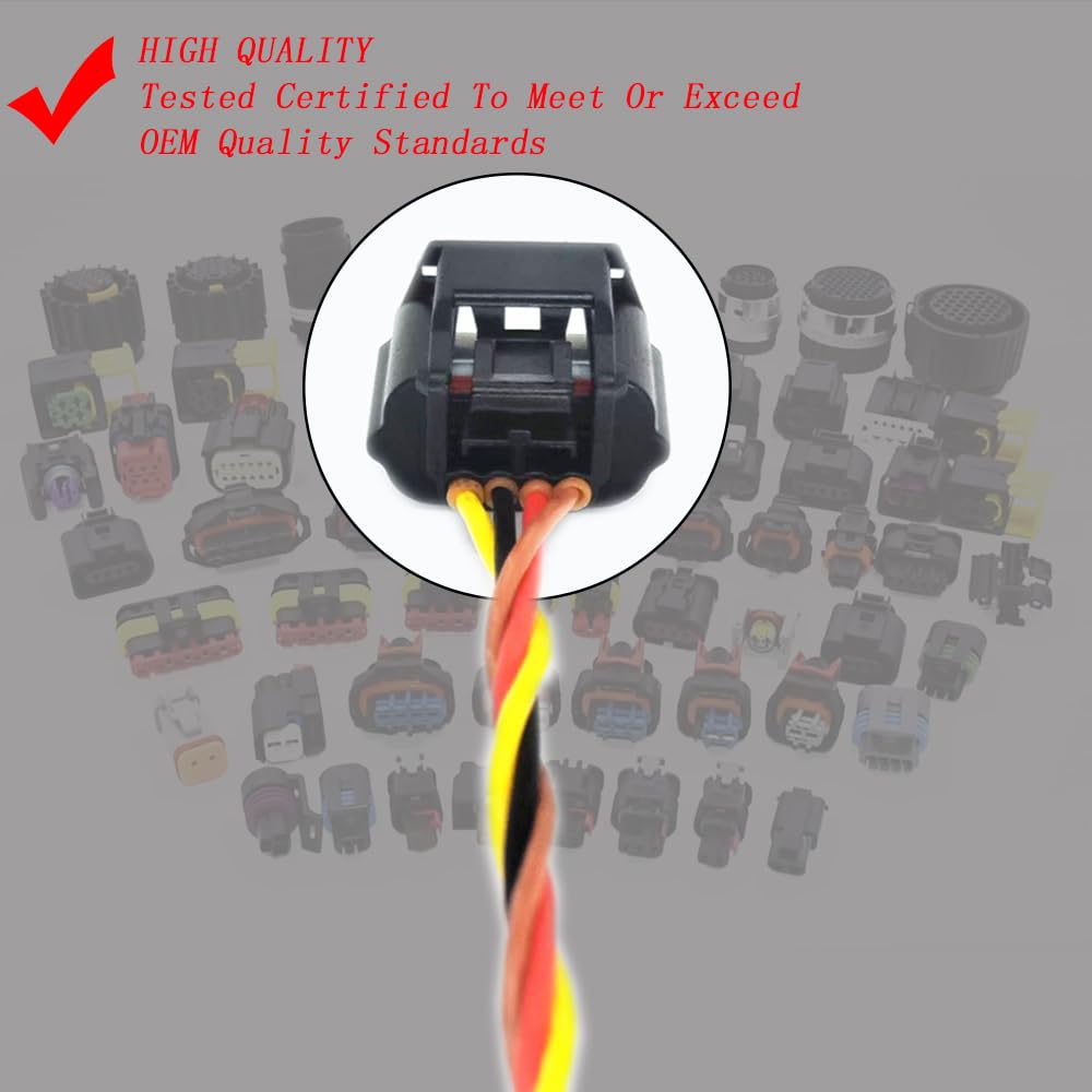 Mass Air Flow Sensor Connector Plug Pigtail Harness 22680-3VA0A AFH60M-47 Replacement for Nissan Infinity