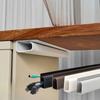 1pc PVC Channel Under Desk Cable Management Tray Organizer Power Cord Wire Hider Strip Protecter No Drilling Cable Raceway