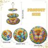 3 Tier Acrylic Butterfly Sunflower Colorful Diamond Food Dinner Plate DIY Diamond Painting Food Tray for Desk Coffee Table
