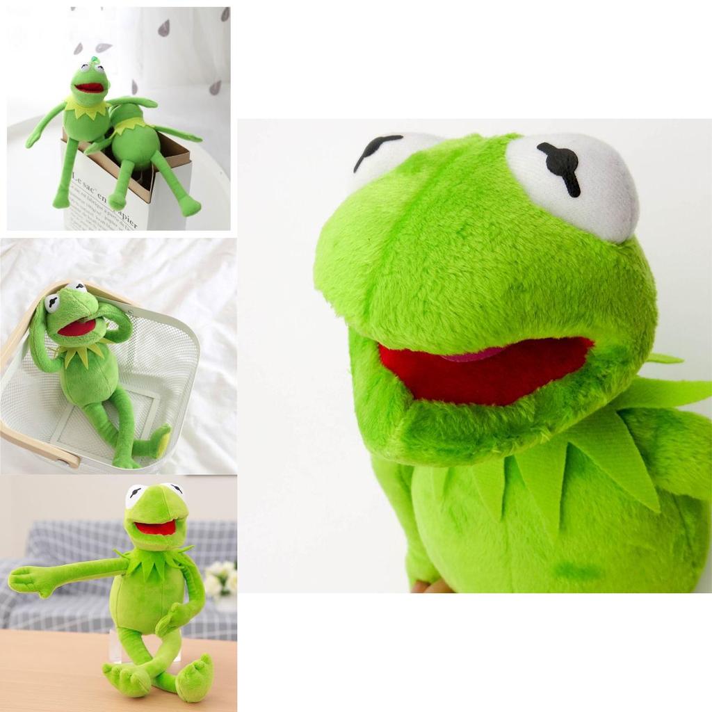 Entzückende 18-Zoll Kermit Muppet Frosch Plüschtierpuppe für weichen, kuscheligen Spaß