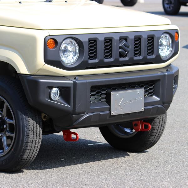 Jimny JB64 JB74 Sierra Type JC74 Nomad Tow Hook 9mm Thick for Genuine Front Passenger Side 1-2 K-PRO Bumper,