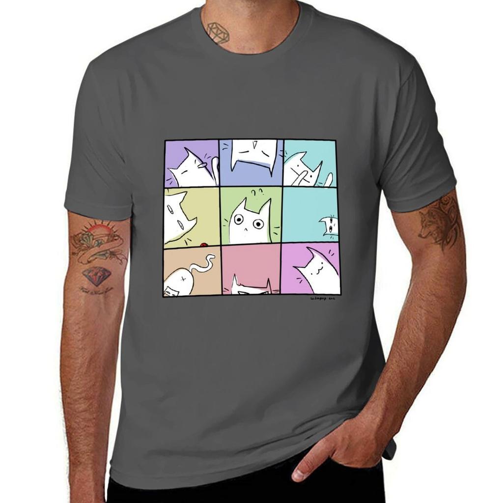 Cat Party Tshirt Heavy Duty Casual Work Tee Tshirt
