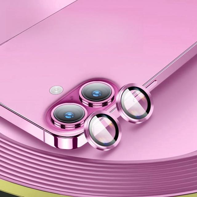 Aluminum Metal Ring Camera Protector For iPhone 17 17Air Rear Lens Tempered Glass Cover For iPhone 16 16Plus Lens Protective Cap