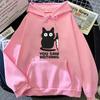Women's Long Sleeves Printed Funny Cat Women's Hoodies Casual Breathable Clothing Loose Oversize Simple Couple's Top
