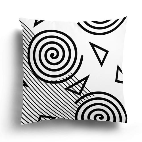 Nordic Black and White Simple Geometric Printing Pattern Cushion Cover Home Living Room Sofa Decoration Pillow Pillow Cover