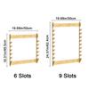 Bamboo Fishing Rod Storage Rack Large Capacity Space Saving Fishing Rod Display Rack Wall Mounted Fishing Rod Holder Living Room