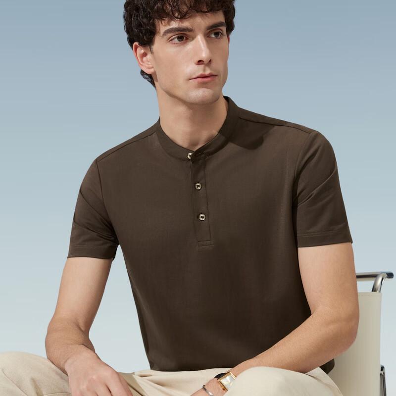 Judger Men s New Chinese Stand Collar Short Sleeve Polo Shirt 3XL