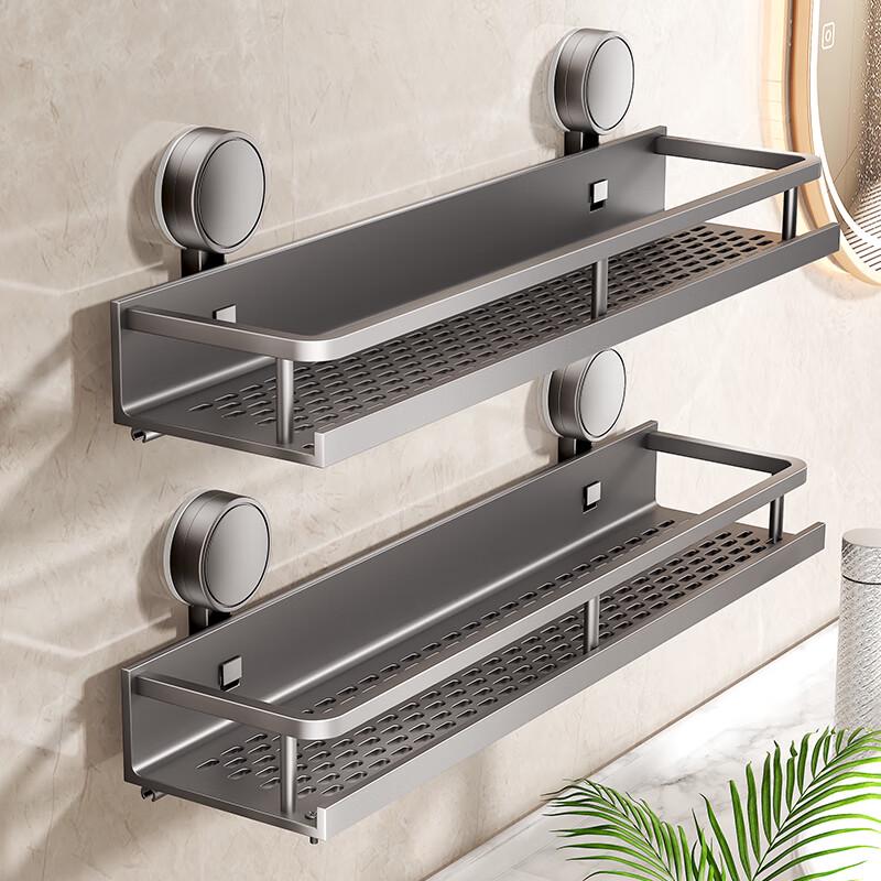 YIWEI No-Drill Suction Bathroom Storage Shelf