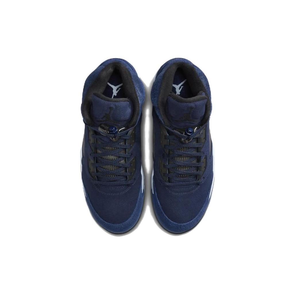 נעלי סניקרס לגברים Air Jordan 5 רטרו SE נייבי חצות כחול שחור אפור כדורגל FD6812-400