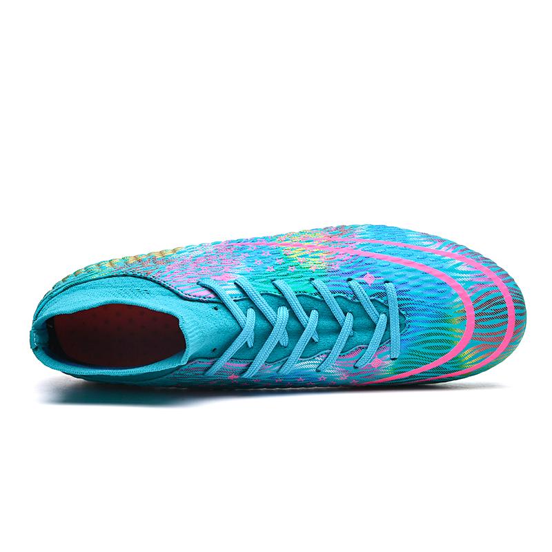 35-45 Shock-absorbing Non-slip Breathable High-top Spiked Football Shoes Sports Children's Shoes Adult Shoes