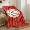 Ein PSV-Logo mit einem gestreiften Oval, zwei Sternen und einem Dreiecksflaggen-Design. Decke für alle Jahreszeiten Mittagspause Überwurf Geschenk