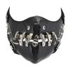 Nitar Spikar Läder Mask Cosplay Mask Motorcykel Biker Halvansiktsmask Anti Damm Sportmask Maskeraddräkter Mask Kvinnor Män