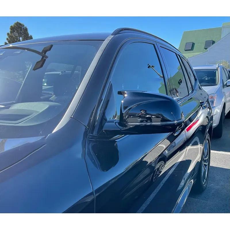 Complete Carbon Fiber Black Car Rear View Door Wing Side Mirror Cover Caps Shell Case For BMW X3 G01 X4 G02 X5 G05 2018-2024