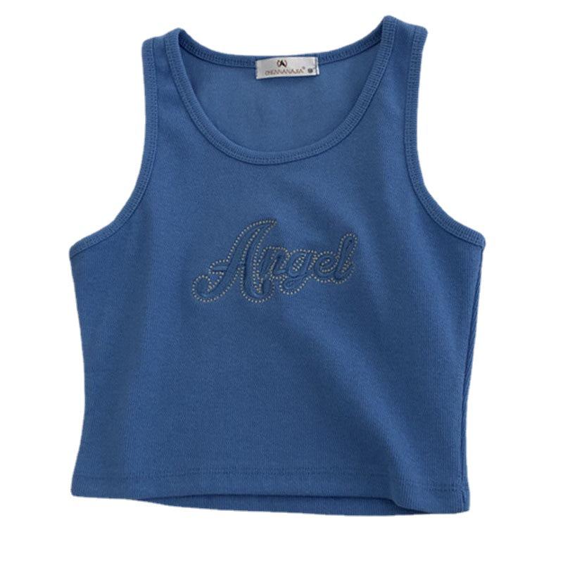 2021 Women's Trendy Knitted Embroidered Camisole Vest - Summer Navel-Baring Top
