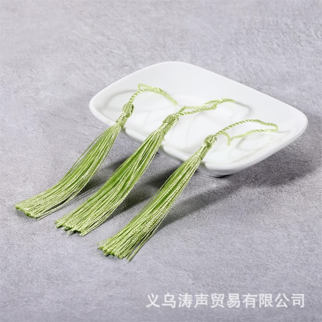 7cm Traditional Chinese Knot Tassel Pendant for DIY Crafts Handmade Cotton Thread Small Tassels for Bookmarks Fans and Sachets