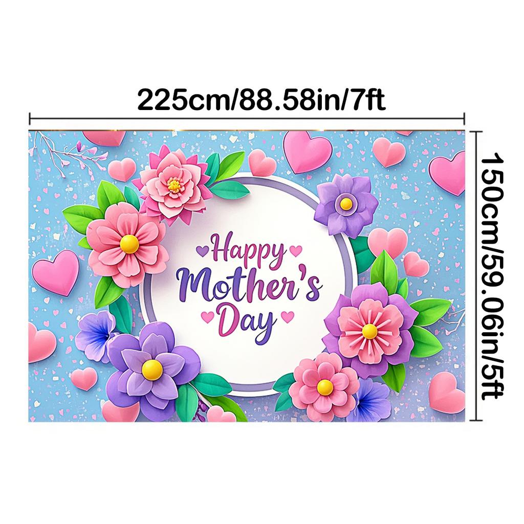 Photography Backdrop Love Rose Floral Mother's Day Anniversary Birthday Home Party Photo Background Prop