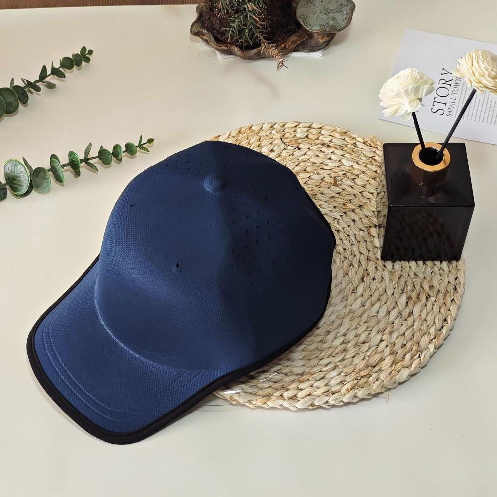 Creative Gift Seamless Baseball Cap Lightweight Breathable Sports Hat Quick Drying Polyester Visor Cap темно-синий