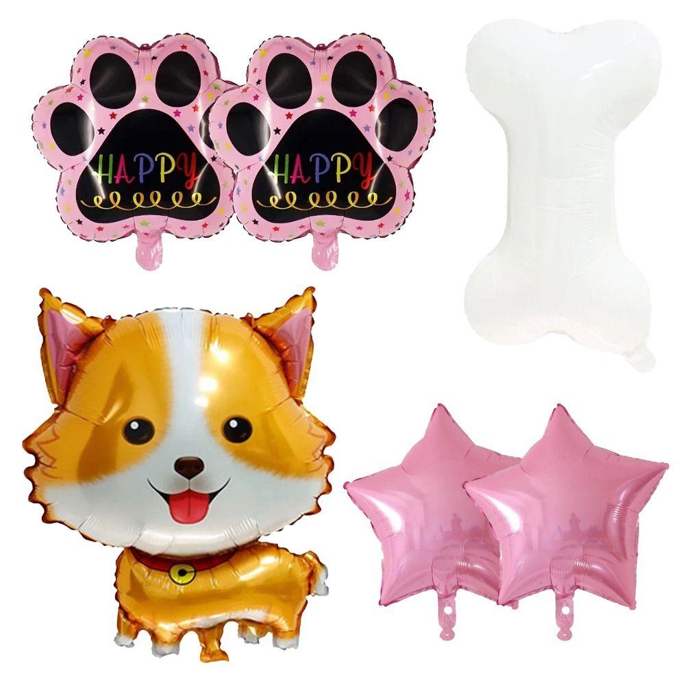 19.69x27.56in Dog Balloon 24.80x14.96in Paw Balloons Star Balloons  Birthday