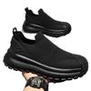 Summer breathable fly-woven mesh mesh shoes outdoor leisure sports black soft-soled trendy shoes